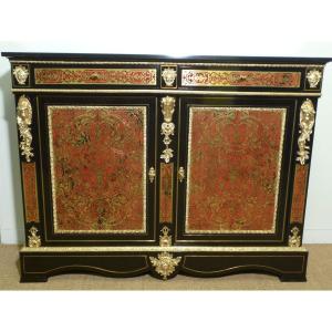 Buffet In Boulle Marquetry Two Doors