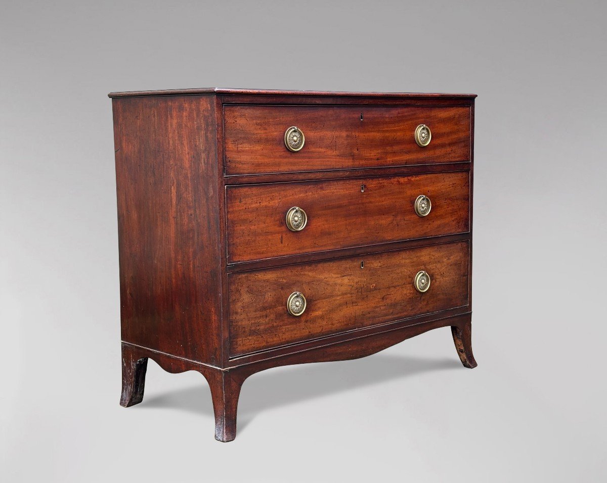 18th Century George III Period Mahogany Chest Of Drawers
