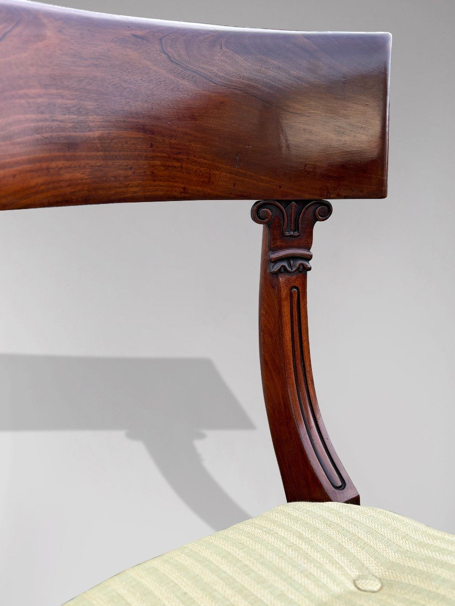 19th Century William IV Period Mahogany Side Chairs-photo-1