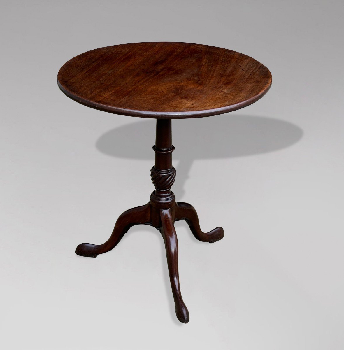 18th Century George III Period Mahogany Tripod Table-photo-2