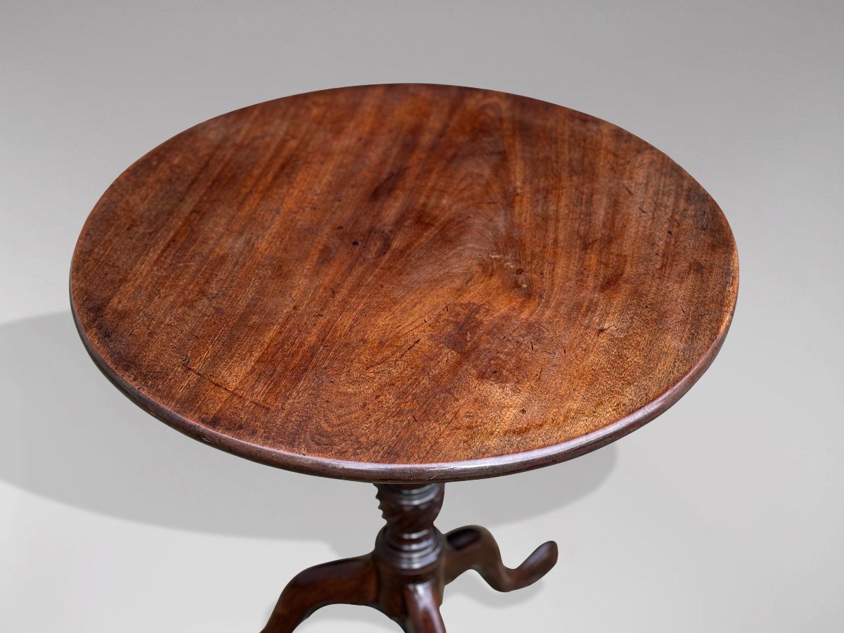 18th Century George III Period Mahogany Tripod Table-photo-4