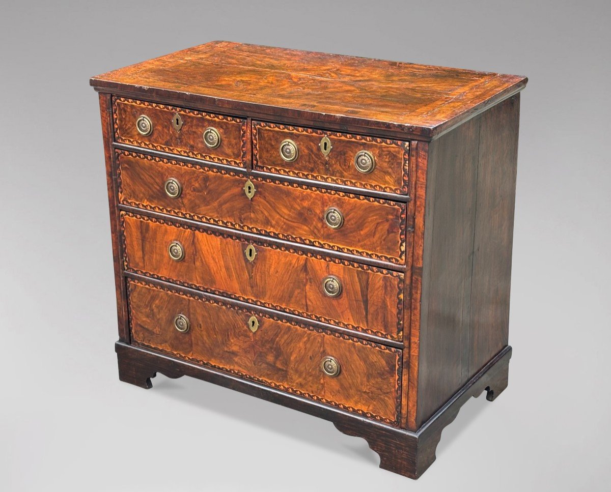 18th Century Walnut Chest Of Drawers