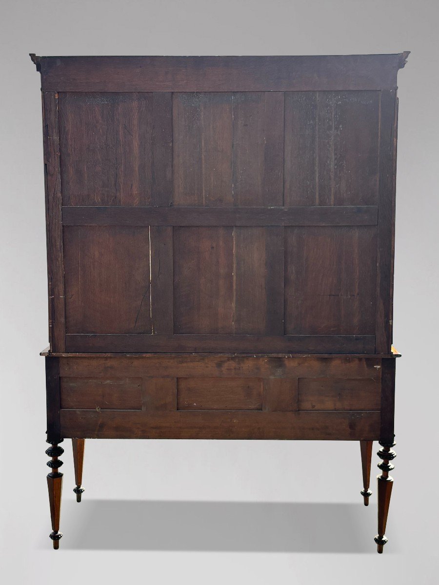 19th Century Louis Philippe Bureau Bookcase In Maple-photo-3