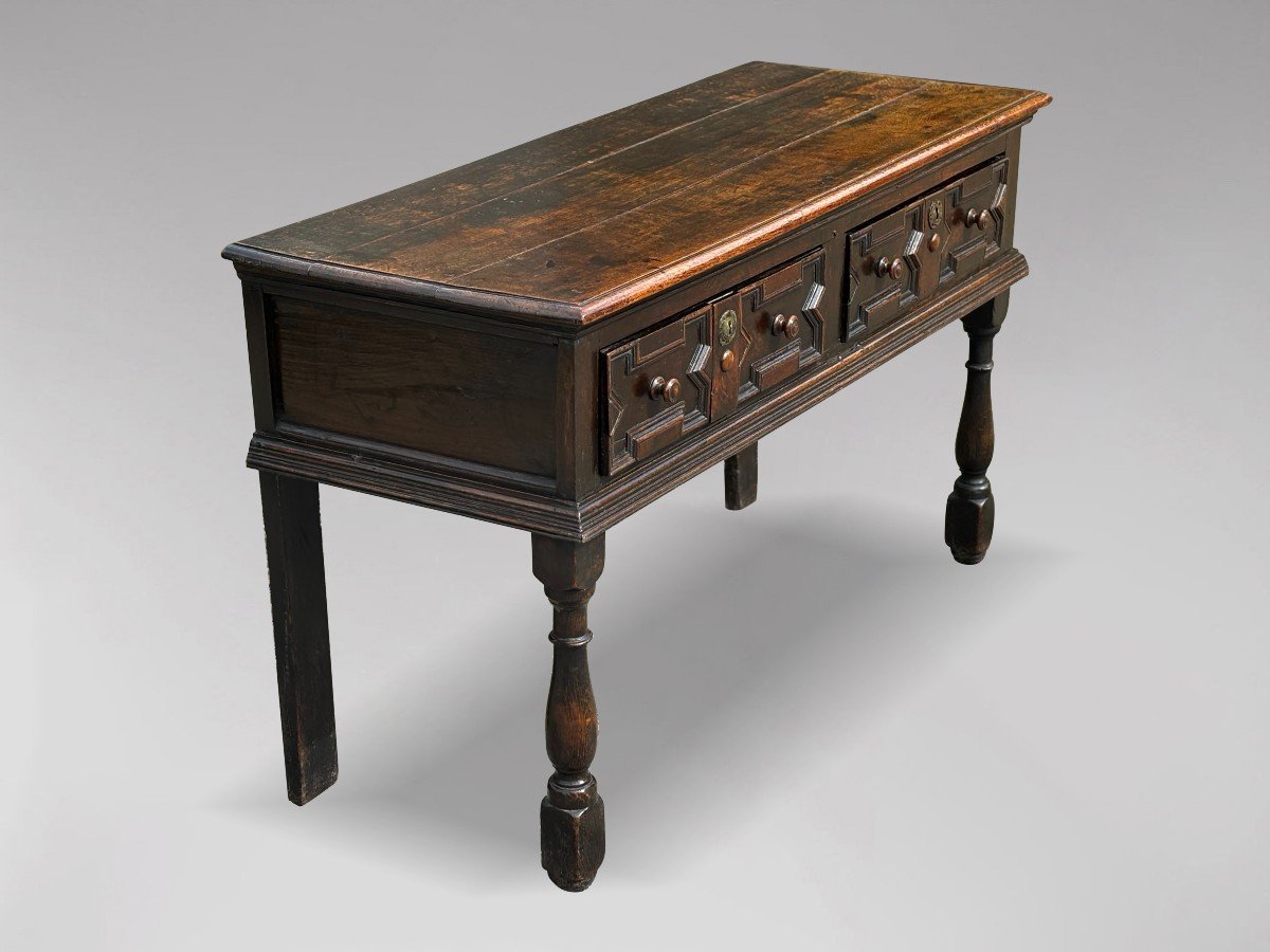 18th Century Oak Geometric Dresser-photo-3