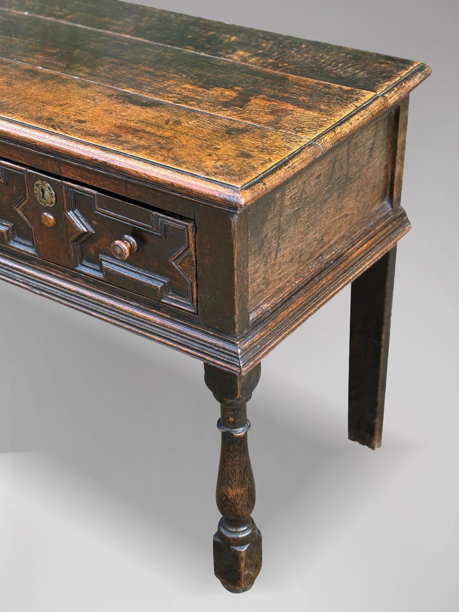 18th Century Oak Geometric Dresser-photo-1