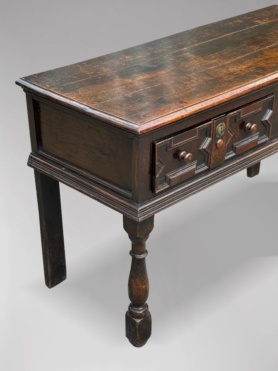 18th Century Oak Geometric Dresser-photo-5