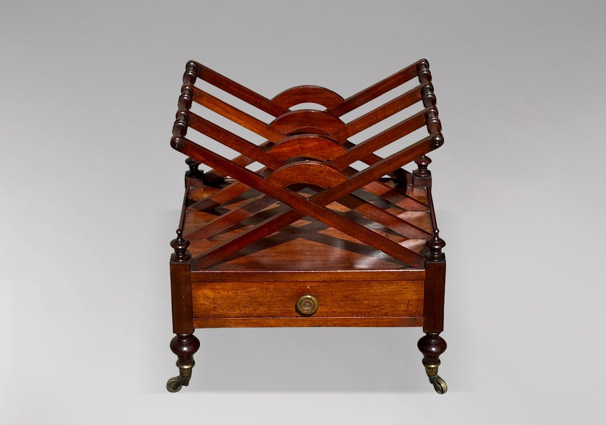 19th Century Regency Period Mahogany Canterbury-photo-2