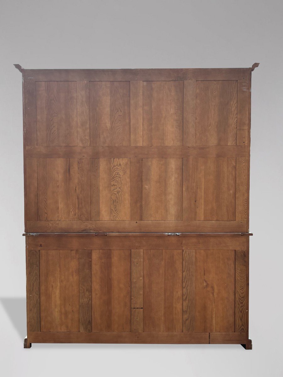 Large Scale French Painted Housekeeper's Cupboard-photo-1