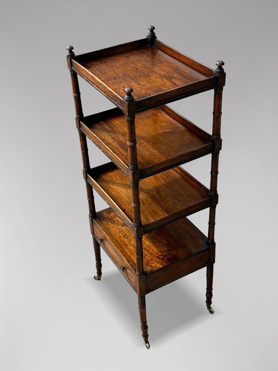 Early 19th Century George III Period Rosewood Whatnot-photo-3