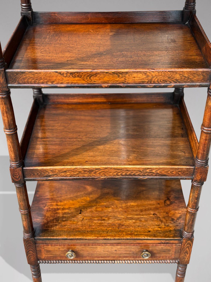 Early 19th Century George III Period Rosewood Whatnot-photo-1