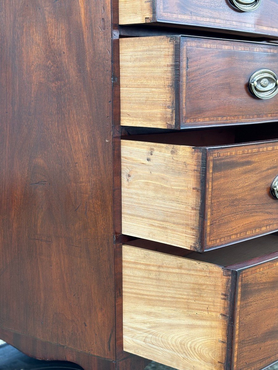 Commode du 19ème Siècle en Acajou et Marqueterie-photo-2