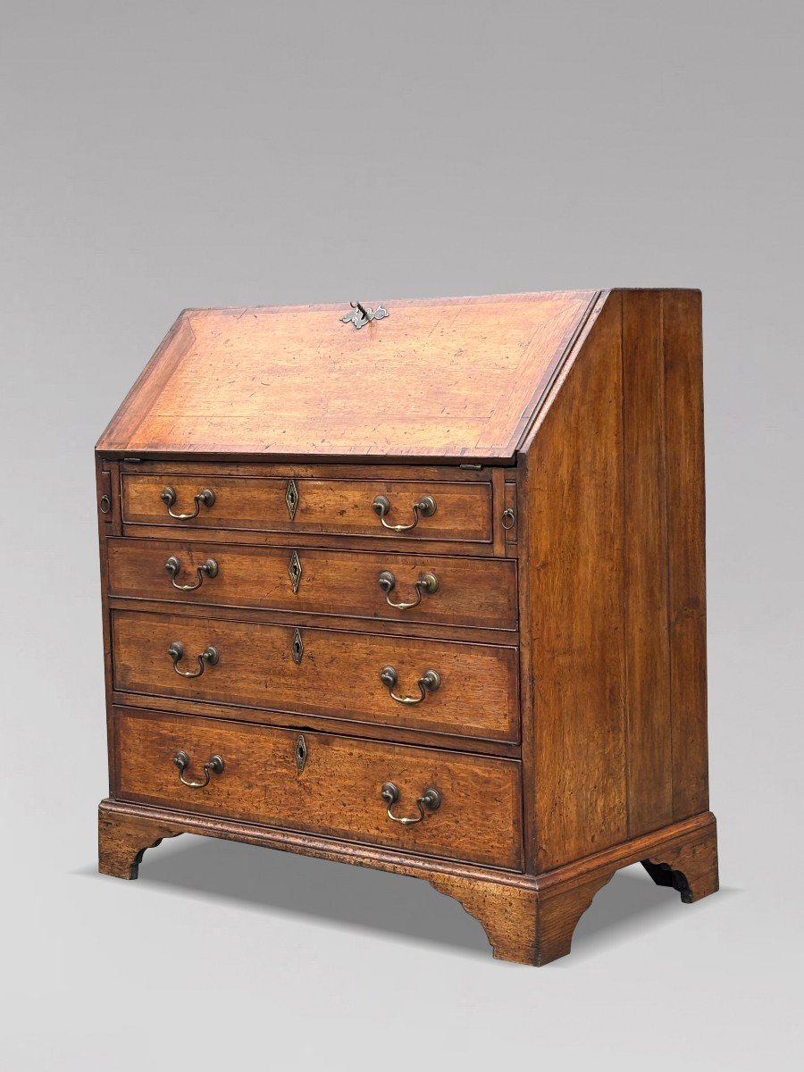 18ème Siècle, Bureau en Chêne d'Époque George III-photo-5