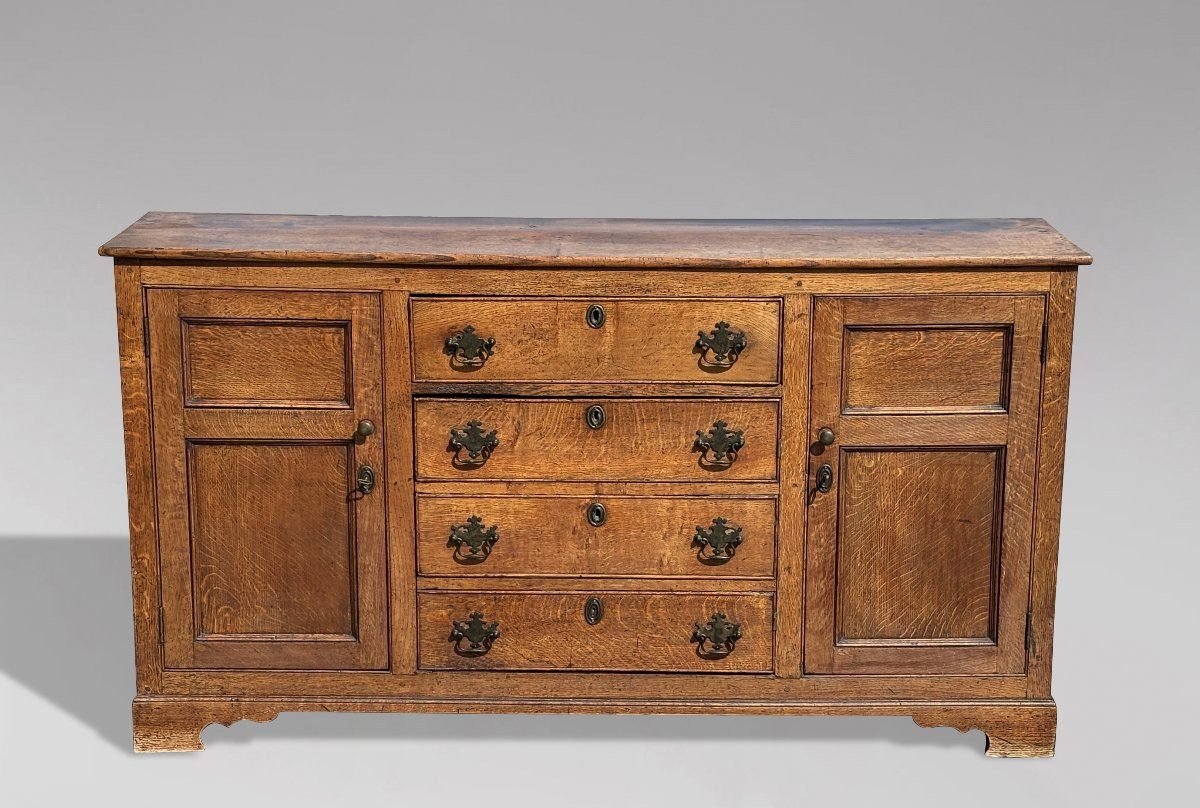 Early 19th Century English Georgian Oak Dresser-photo-2