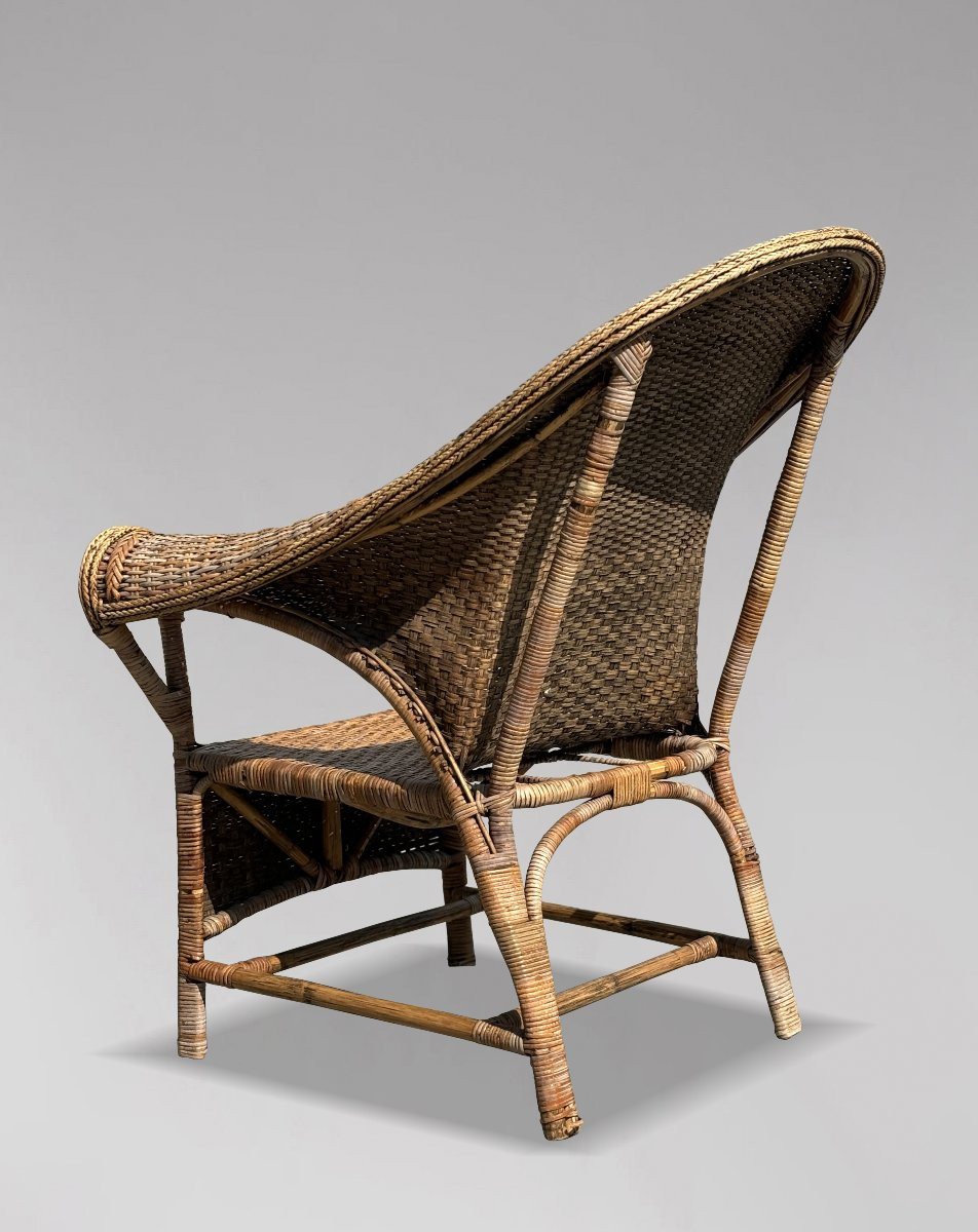 Paire de Fauteuils en Rotin et Osier Arts & Crafts par Dryad, c1920-photo-3