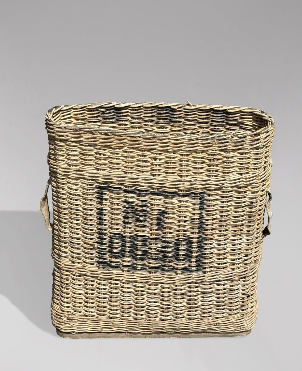 Authentique Panier d'Obus d'Artillerie en Osier de la Seconde Guerre Mondiale-photo-3