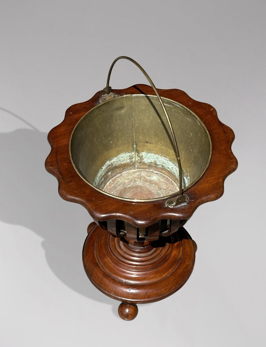 19th Century Walnut Jardinière Or Wine Cooler-photo-3