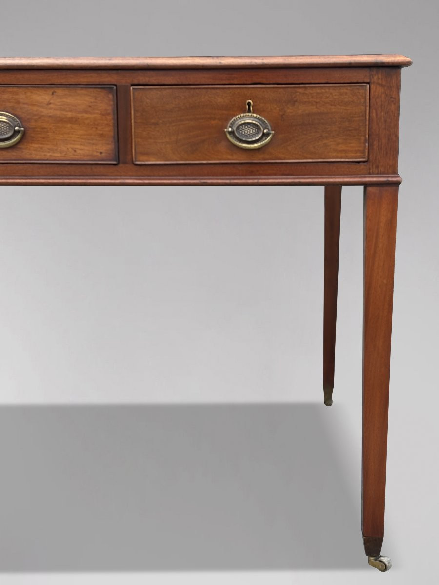 18ème Siècle, Table à Écrire en Acajou de la Période George III -photo-7