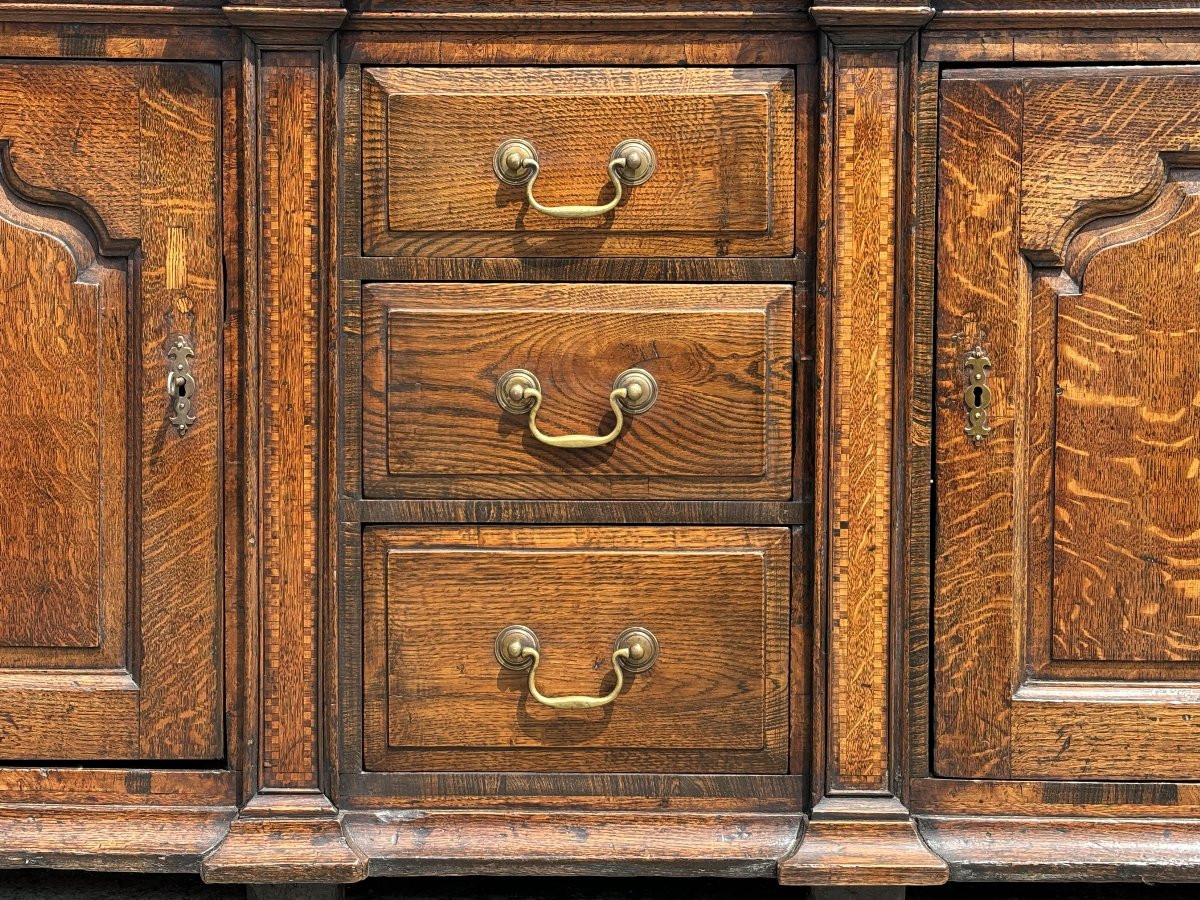18ème Siècle, Buffet en Chêne d'Époque George III-photo-3