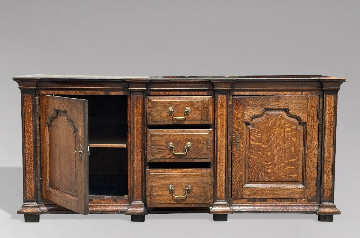 18ème Siècle, Buffet en Chêne d'Époque George III-photo-4
