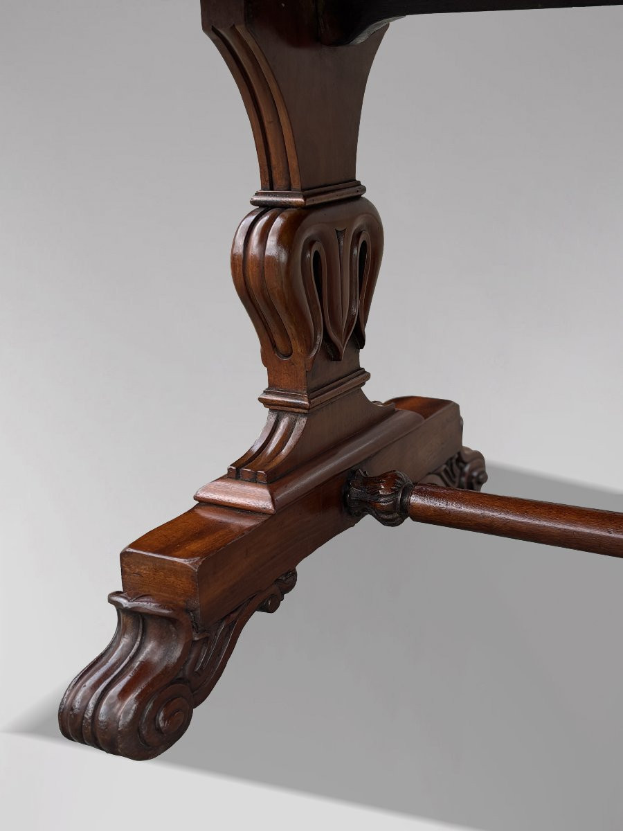 19th Century William IV Period Mahogany Writing Table-photo-5