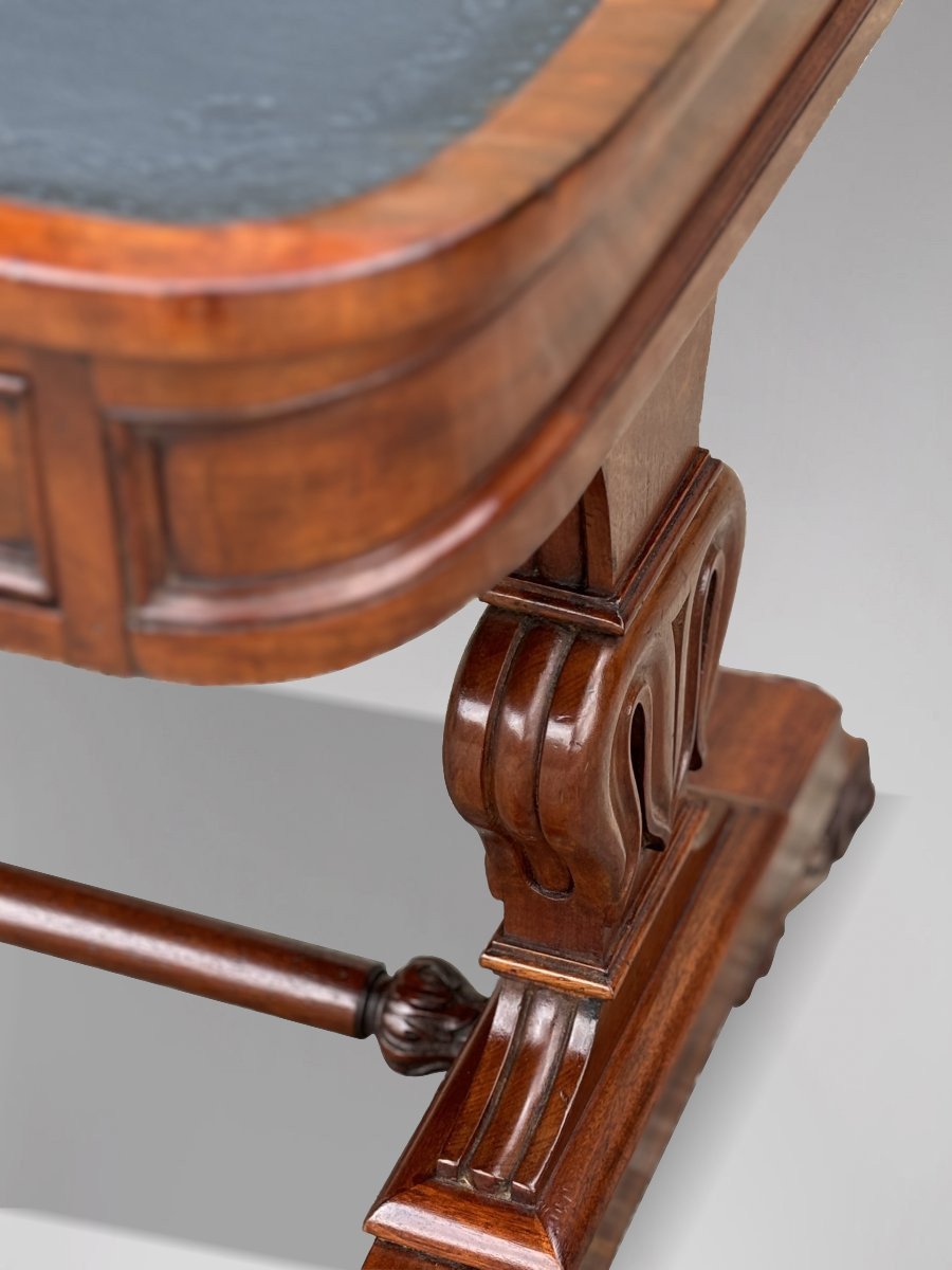 19th Century William IV Period Mahogany Writing Table-photo-7