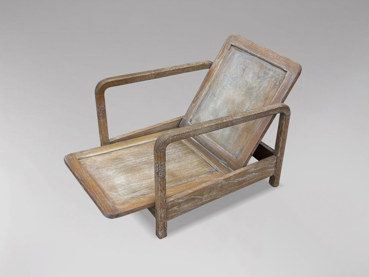 Paire de Fauteuils de Jardin Inclinables dans le Goût de Liberty & Co-photo-8