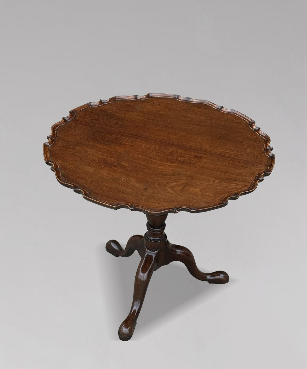18th Century George III Period Mahogany Pie-crust Tripod Table-photo-7