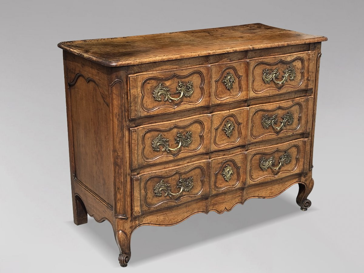 18th Century Louis XV Period Walnut Commode-photo-2