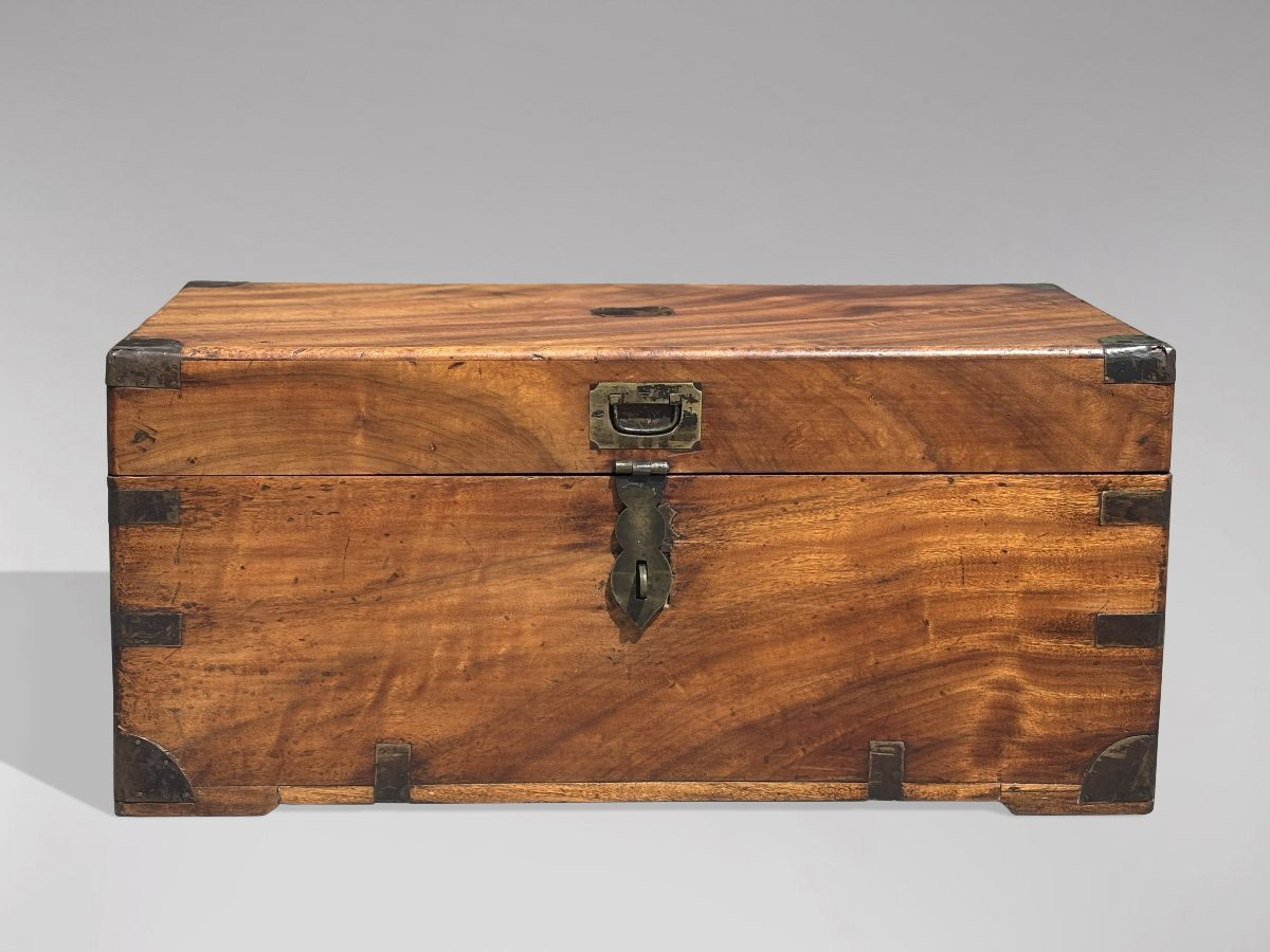 Mid 19th Century Camphor Wood Traveling Trunk-photo-1