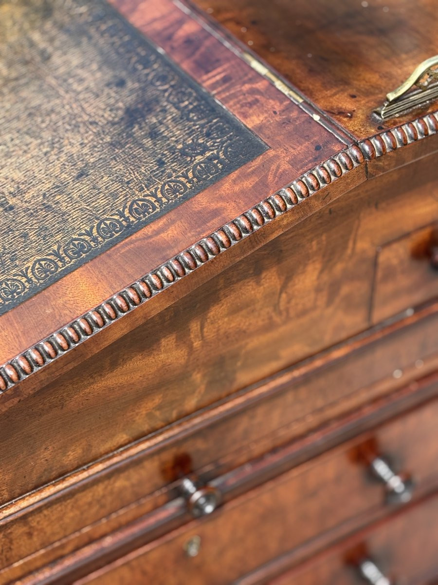 18th Century George III Period Mahogany Davenport By Gillows Of Lancaster-photo-2