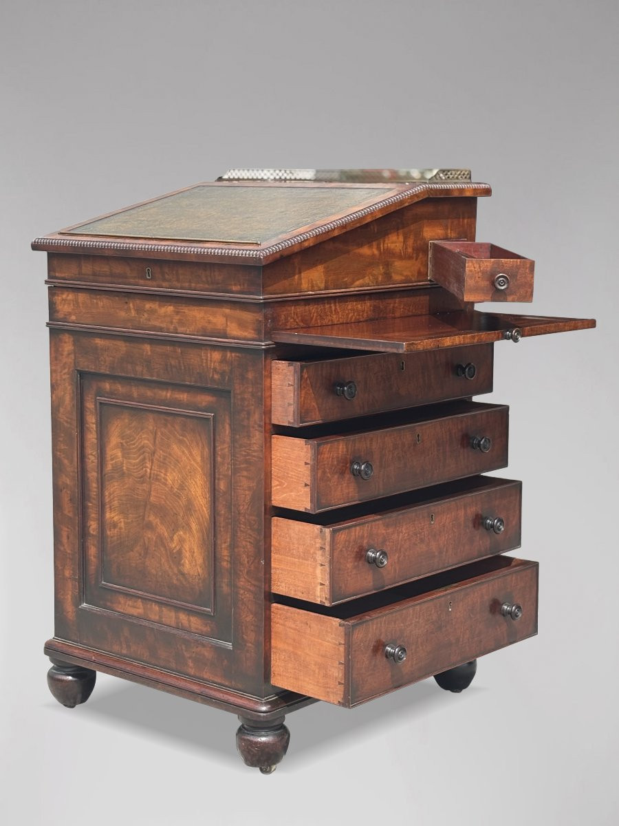 18th Century George III Period Mahogany Davenport By Gillows Of Lancaster-photo-8