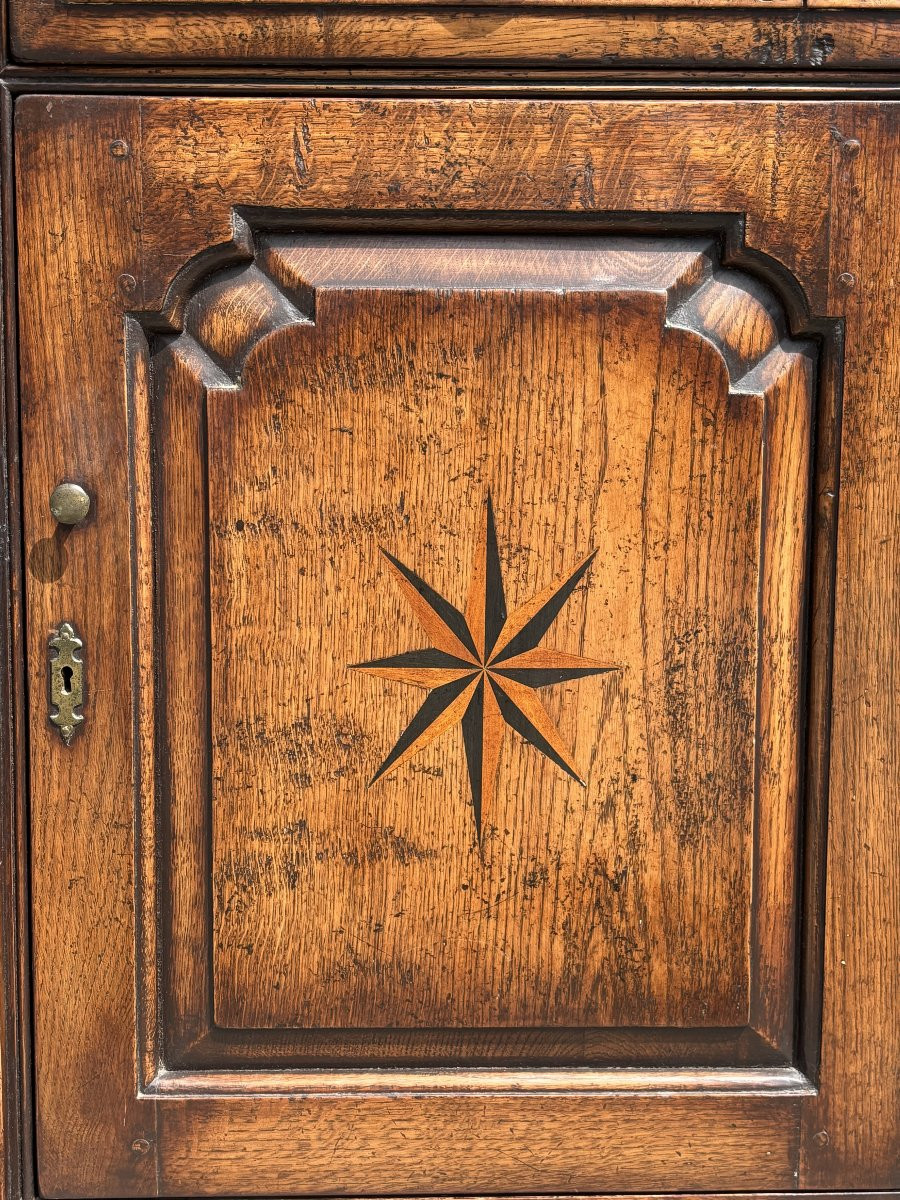 Début du 19ème Siècle, Enfilades Géorgienne en Chêne et de Loupe d'Orme-photo-1