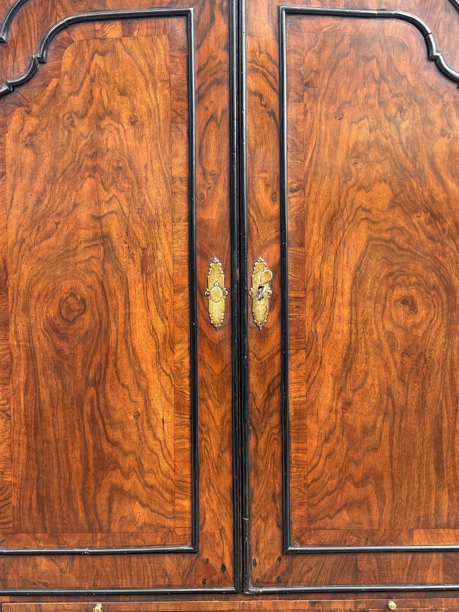 Early 18th Century George I Period Walnut Desk Bookcase-photo-3