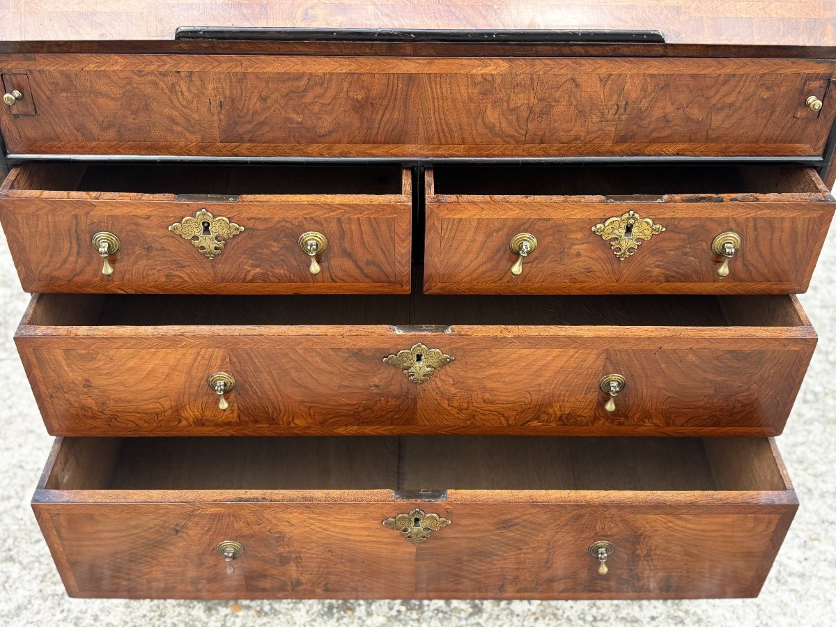 Early 18th Century George I Period Walnut Desk Bookcase-photo-5