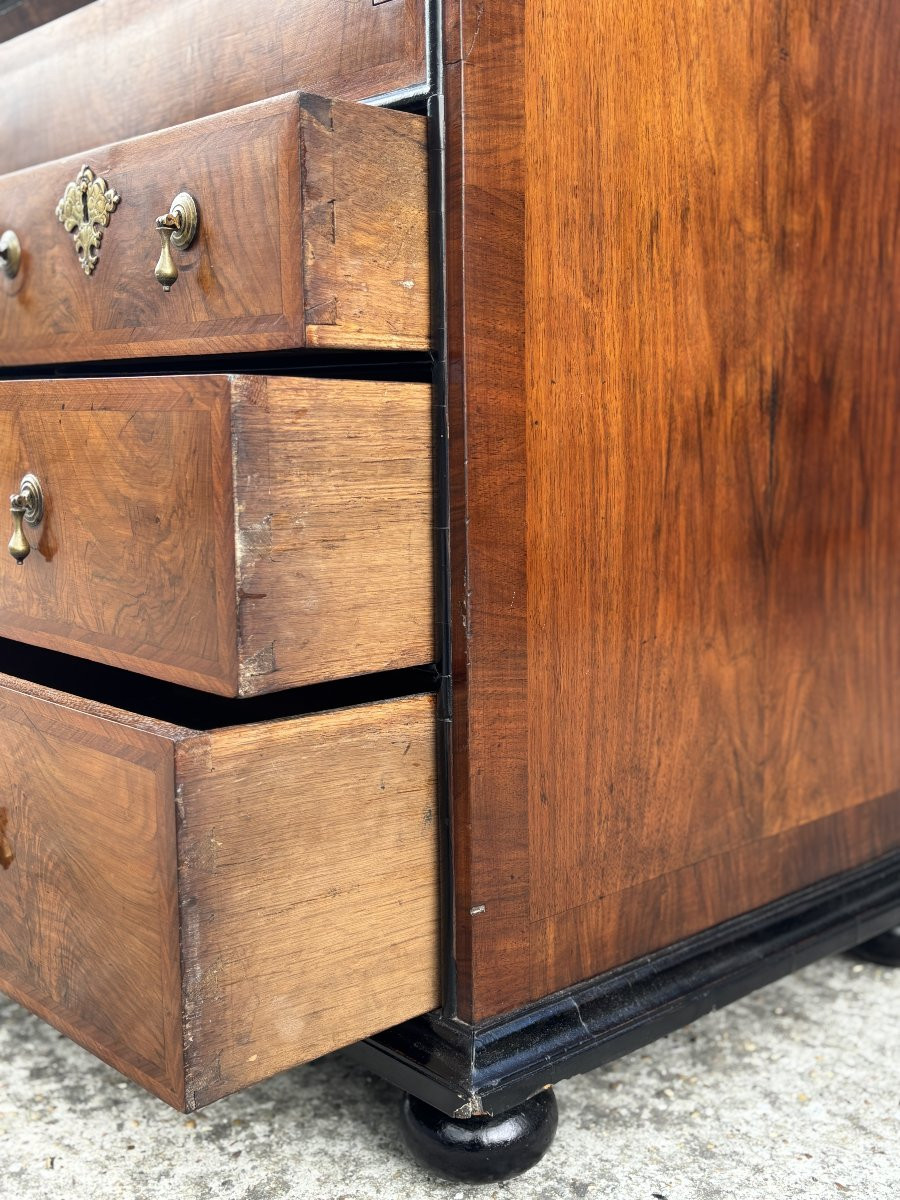 Early 18th Century George I Period Walnut Desk Bookcase-photo-7