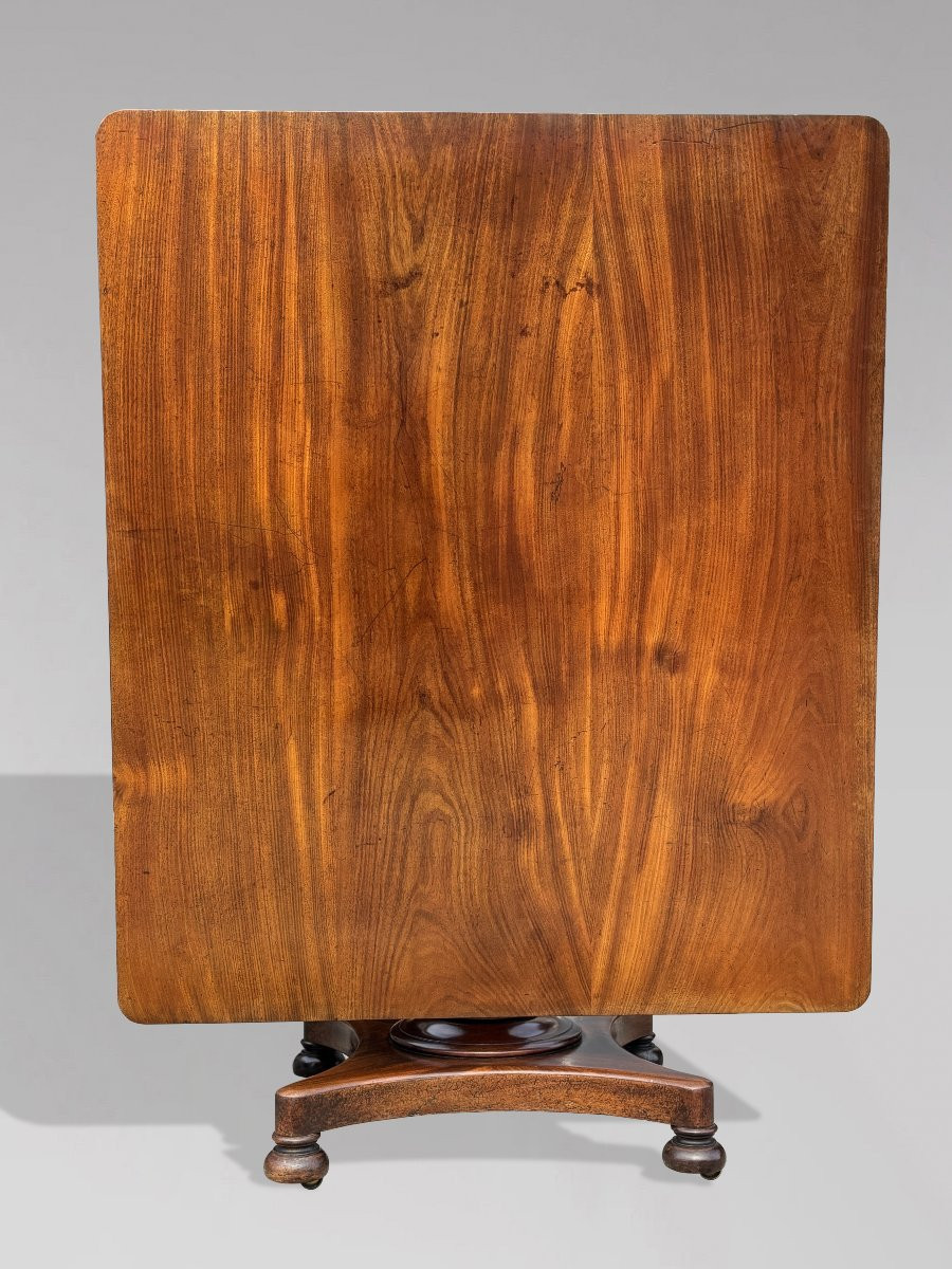 Impressionnante 19ème Siècle, Table à Manger en Acajou d'Époque Guillaume IV -photo-4