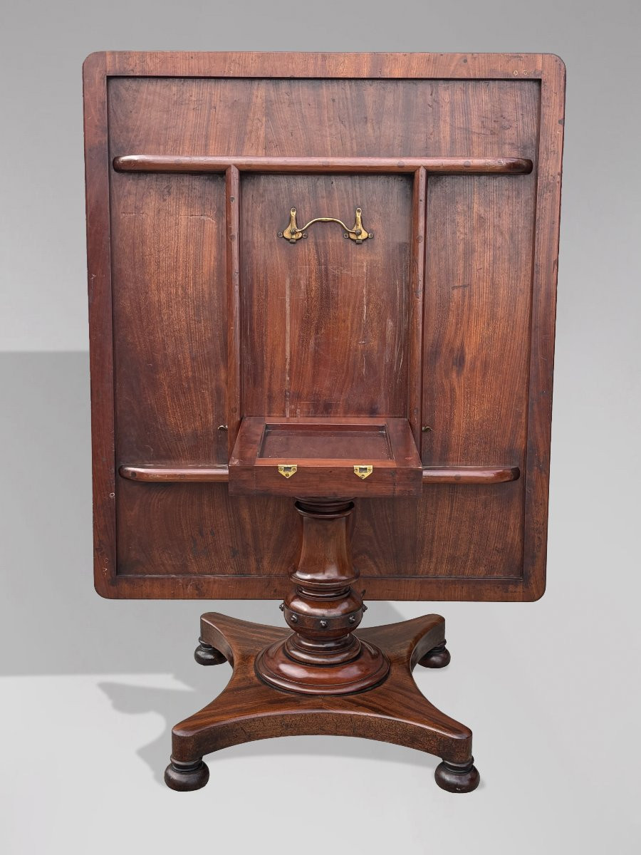 Impressionnante 19ème Siècle, Table à Manger en Acajou d'Époque Guillaume IV -photo-1