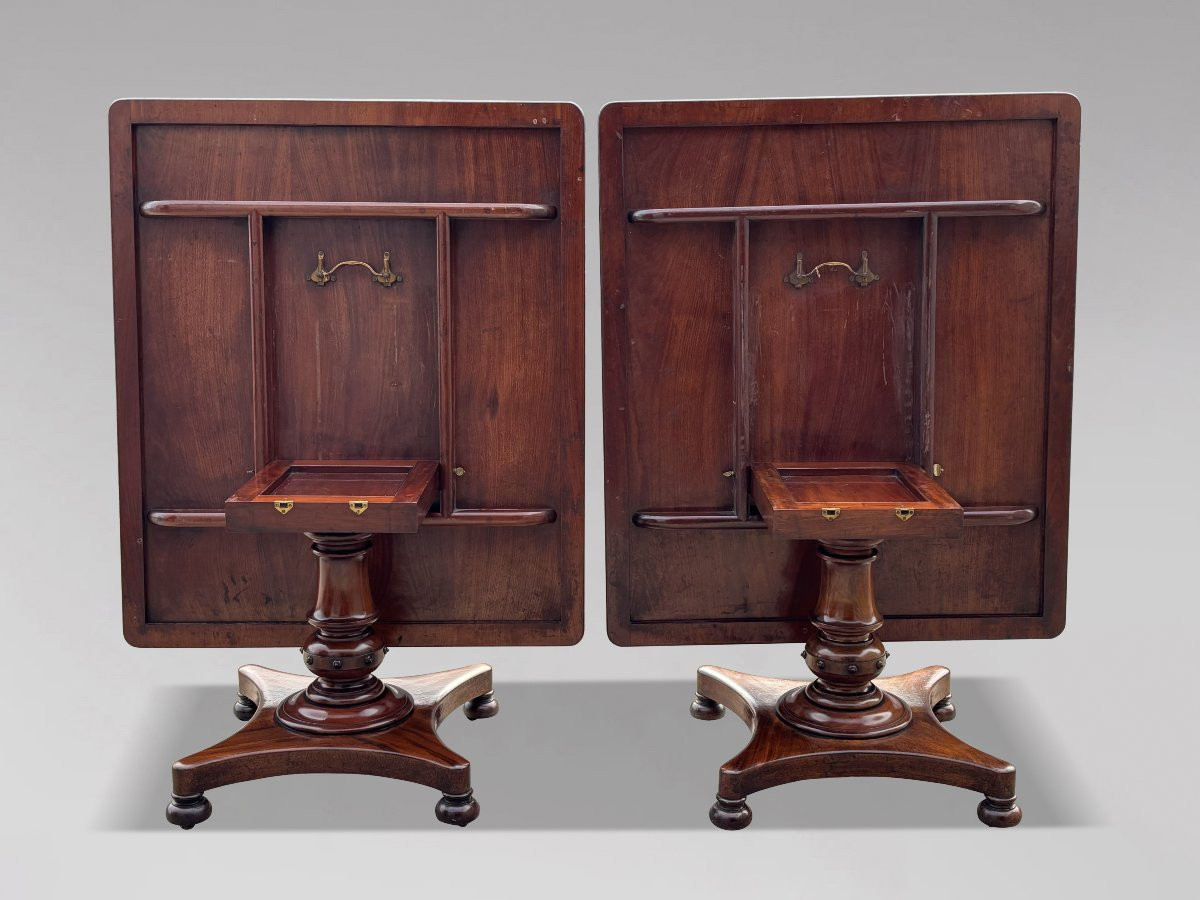 Impressionnante 19ème Siècle, Table à Manger en Acajou d'Époque Guillaume IV -photo-5