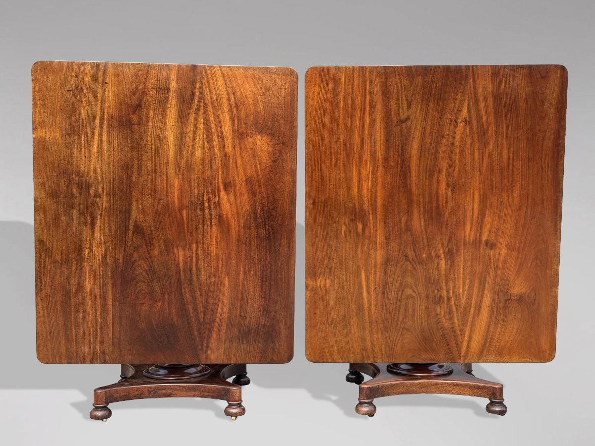 Impressionnante 19ème Siècle, Table à Manger en Acajou d'Époque Guillaume IV -photo-6