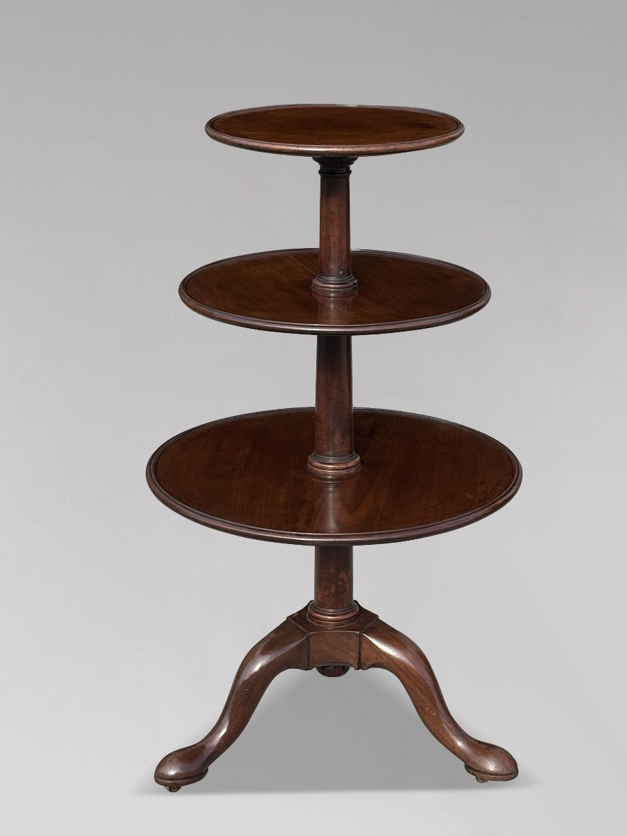 18th Century George III Period Mahogany Dumb Waiter