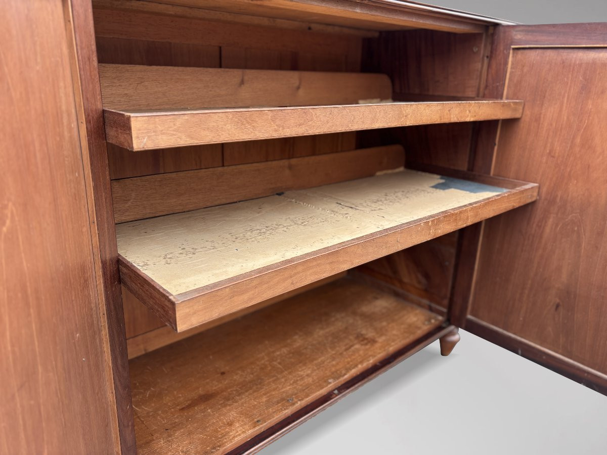 18th Century George III Period Mahogany Low Gentleman's Press Cupboard-photo-6