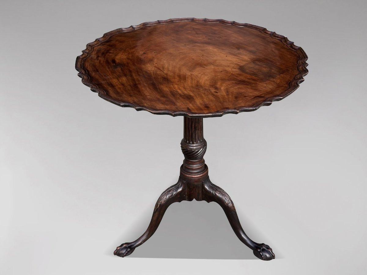18th Century George III Period Mahogany Tripod Table-photo-5