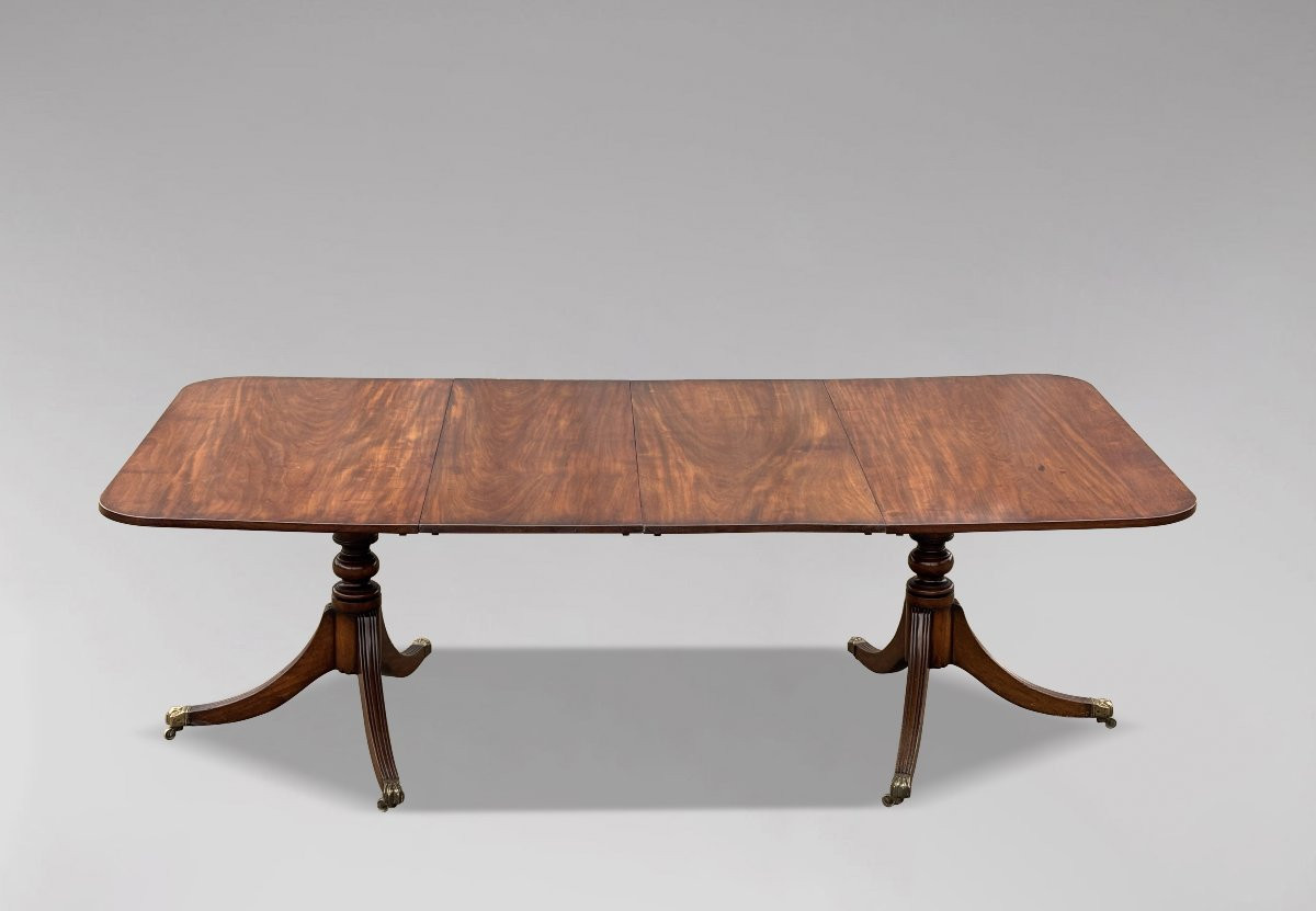 Début 19ème Siècle, Table à Manger en Acajou d’Époque Géorgienne-photo-2
