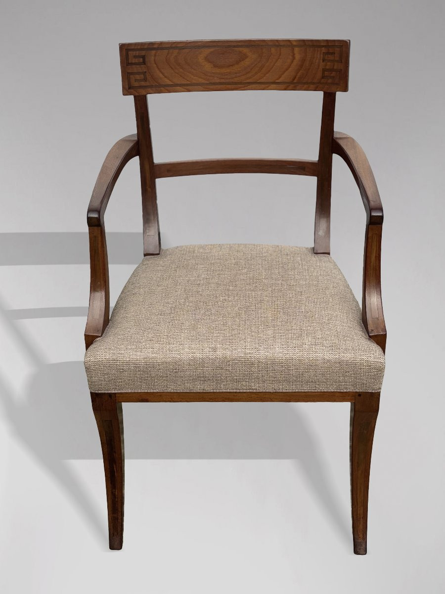 Début XIXᵉ Siècle, Ensemble de 8 Chaises de Salle à Manger en Acajou et Ébène, Époque Régence-photo-7