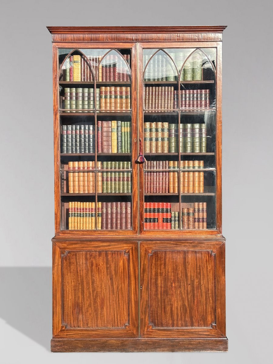 18ème Siècle, Bibliothèque en Acajou, Époque George III-photo-3