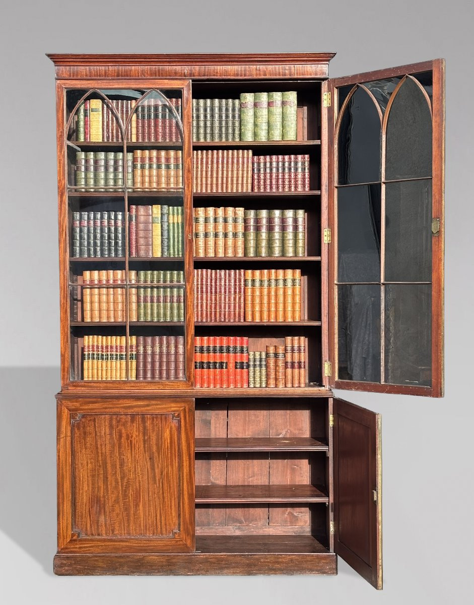18ème Siècle, Bibliothèque en Acajou, Époque George III-photo-4