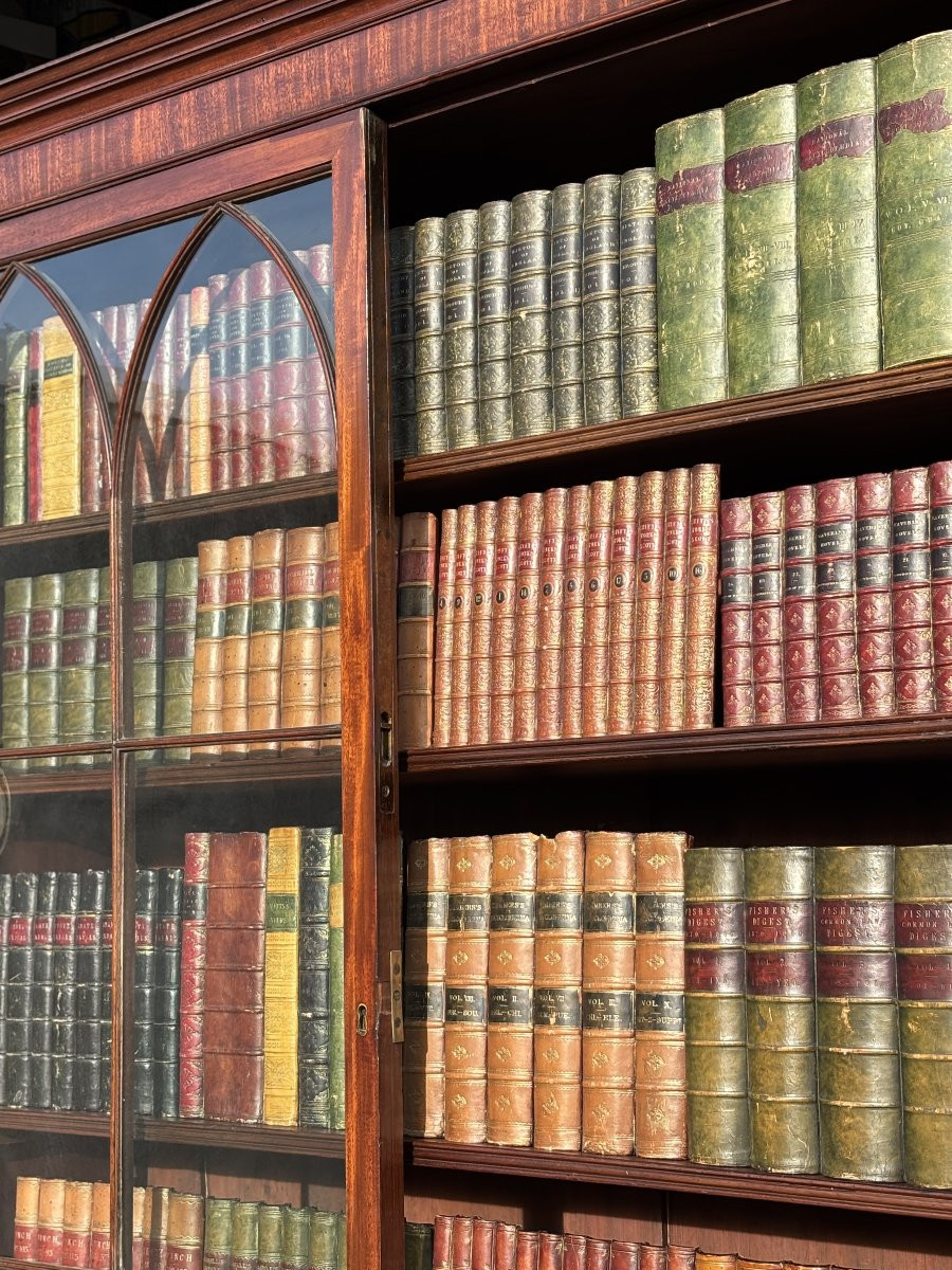 18ème Siècle, Bibliothèque en Acajou, Époque George III-photo-3