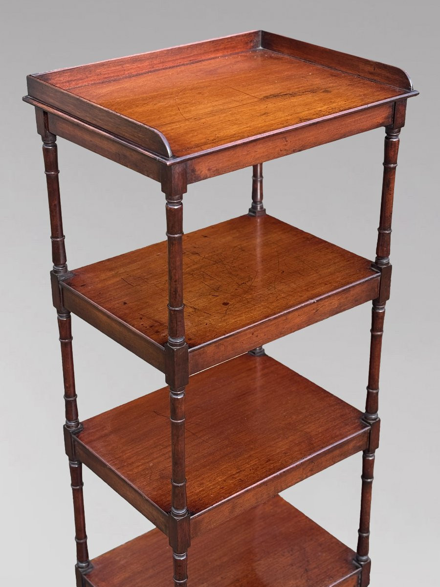 Early 19th Century George IV Period Mahogany Whatnot Music Stand-photo-3