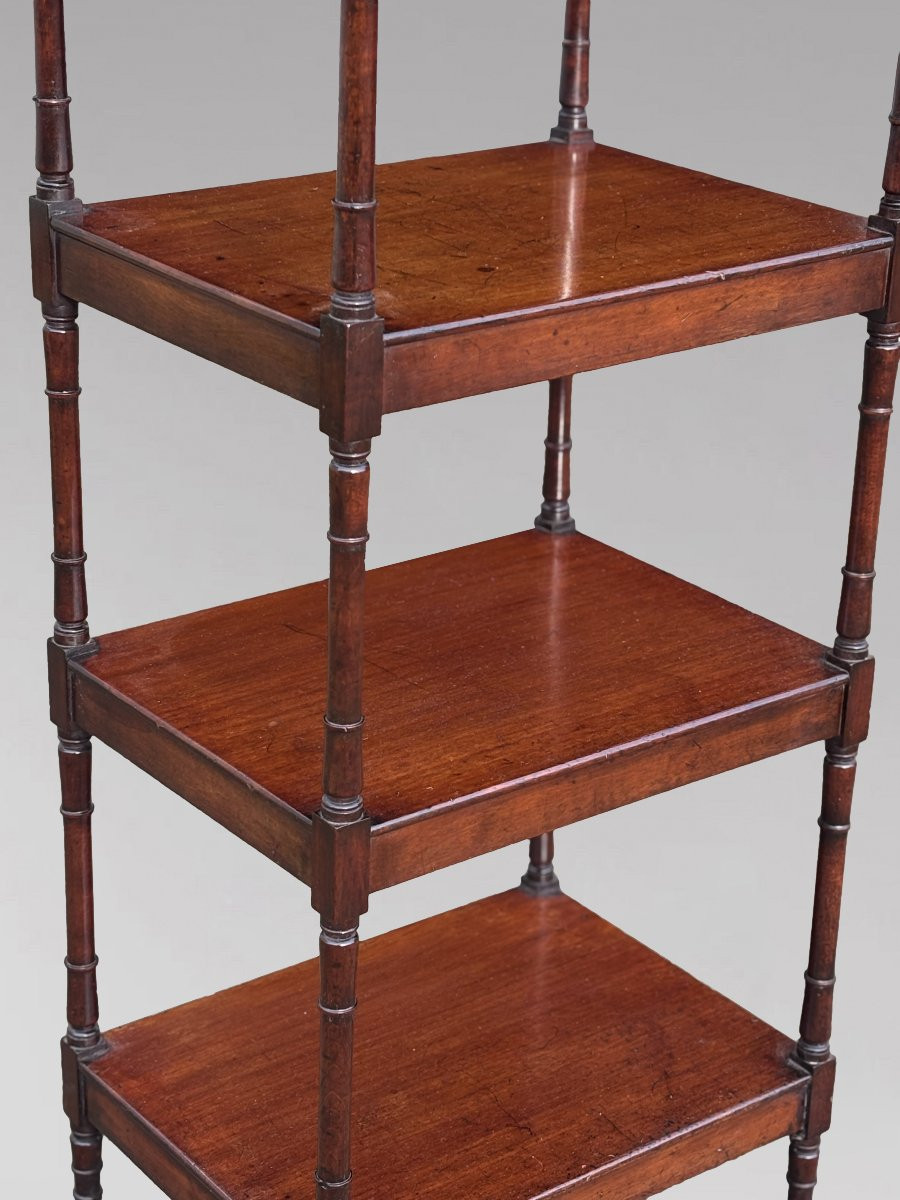 Early 19th Century George IV Period Mahogany Whatnot Music Stand-photo-4