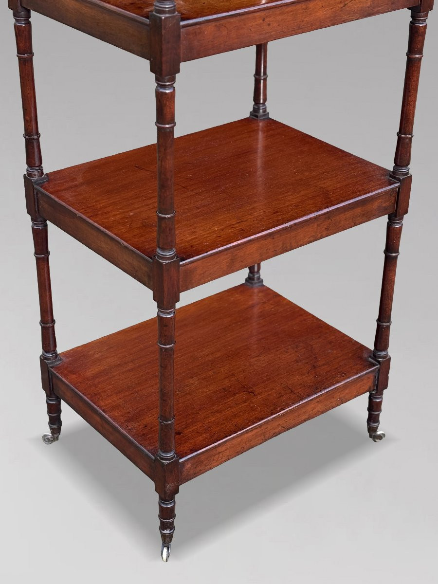 Early 19th Century George IV Period Mahogany Whatnot Music Stand-photo-1